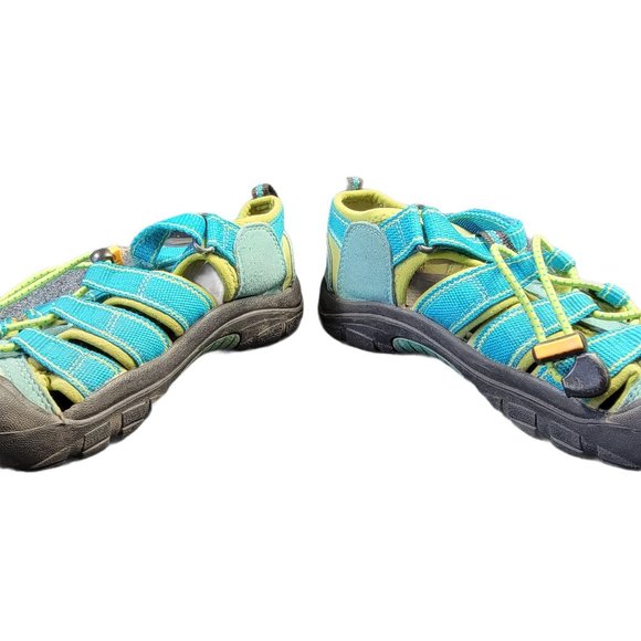 Keen Newport H2 Waterproof Hiking Sandals Blue/ Green Youth Size 3 - 1006545 - Picture 6 of 9